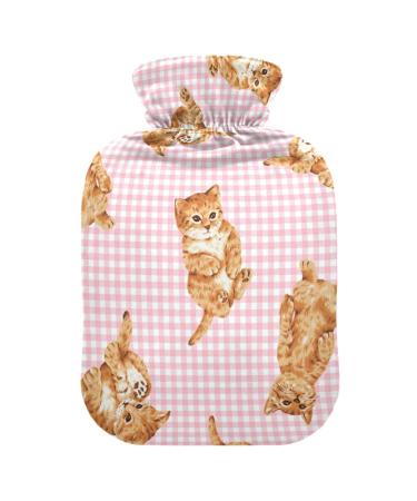 Hot water bottles with cover Lovely Cat hot water bag for pain relief cramps injuries hot pack 2 liters