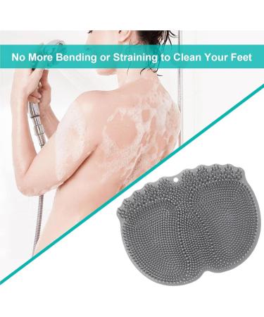 Abbto Foot Scrubber for Shower - Non-Slip Suction Cup Mat for Cleaning & Massaging Feet - Buy Online on GoSupps.com