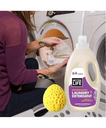 Natural Lavender Grapefruit Laundry Detergent - 64 Loads Plant-Based & Eco-Friendly (Pack of 2 - Buy Online on GoSupps.com