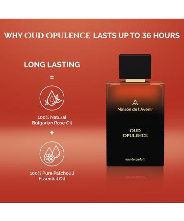 Maison de l'Avenir Oud Opulence - Oriental - with notes of Saffron Oud and Leather - Unisex - Cologne for Men - Perfume for Women - Long Lasting - Fine Niche Fragrance - Buy Online on GoSupps.com
