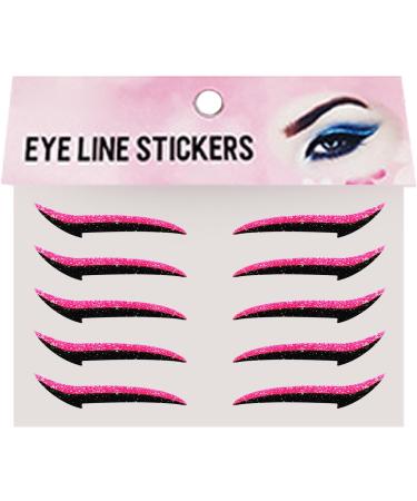Autocollants Eyeliner Cils D calque Fard Paupi res Femme 10 Pi ces Bandeye R sistant l'Eau pour Spectacles de Danse et Sc ne Autocollant Paupi res Rose - Buy Online on GoSupps.com