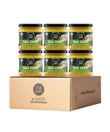 Little Lunch Bio Thai Curry | 100% Organic Vegan Meal | Lactose-Free Gluten-Free No Added Sugar | 6 x 350g - Buy Online on GoSupps.com