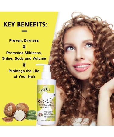 Curl Defining Cream for Curly Hair | Hair-Smoothing Anti-Frizz Cream | Wavy Hair Products - Buy Online on GoSupps.com