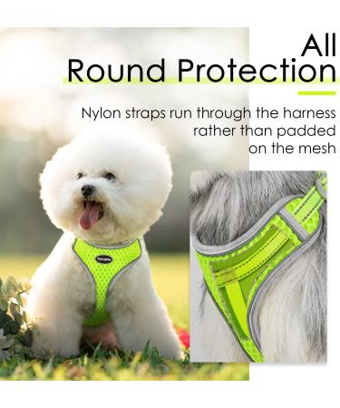 Thinkpet No-Pull Dog Harness Leash Set | Breathable Adjustable Harness for Small Medium & Large Dogs | Padded Reflective Safety Control | Yellow - Buy Online on GoSupps.com