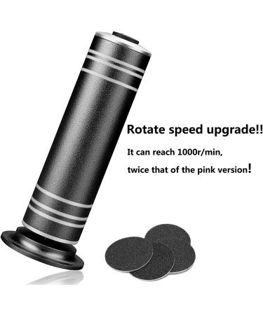 Speed Adjustable Electric Foot File Grinder | Professional Pedicure Tool with 60pcs Replacement Sandpaper Disk | Callus Remover for Men and Women - Buy Online on GoSupps.com