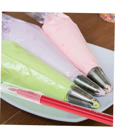Mikinona 2pcs Can Be Food Coloring Pen Edible Ink Pens Baking Supplies Food Color Pencils Cookie Cake Plastic 16.6X1X1CM Red Green - Buy Online on GoSupps.com