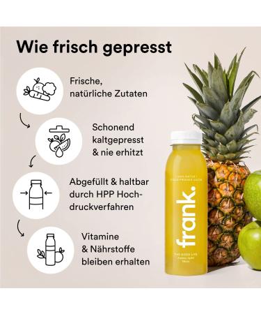 FRANK.5 Day Juice Cure - 30 Cold-Pressed Vegan Juices & Organic Gingershots for Ideal Fasting - Premium Quality - International Shipping - Buy Online on GoSupps.com
