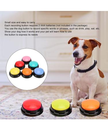 6 Color Recordable Buttons for Dogs Dog Buttons for Communication Dog Talking Button Set Pet Training Buttons 30 Second Record & Playback Teach Your Dog to Talk - 6 Color Packs - Buy Online on GoSupps.com