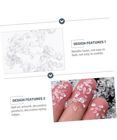 Irregular Glass Epoxy Fillers Transparent Nail Art Charms For Manicure DIY Craft Decorations - Buy Online on GoSupps.com