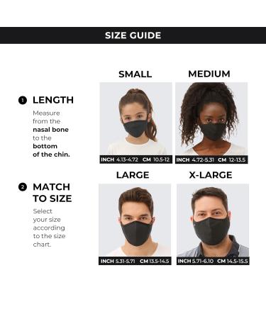Pro Reusable Face Mask - Breathable 3 Layer Cloth Anti-Fog Nose Wire Adjustable Straps | Unisex Washable & Comfortable - Buy Online on GoSupps.com
