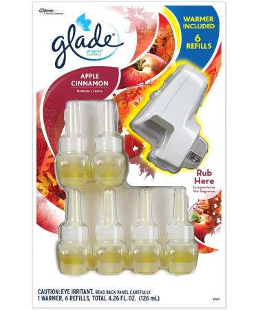 Glade PlugIns Scented Oil Refills - Apple Cinnamon | 1 Warmer & 6 Refills | International Shipping Available - Buy Online on GoSupps.com