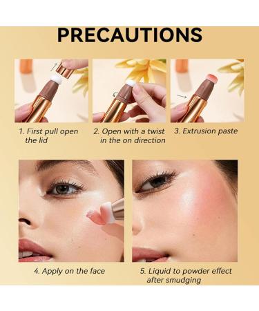 Highlighter Stick Creamy Highlighter Stick Lightweight Contouring Highlighter Makeup Stick Breathable Feel Sheer Flush Of Color Natural Looking Dtt 05# - Buy Online on GoSupps.com