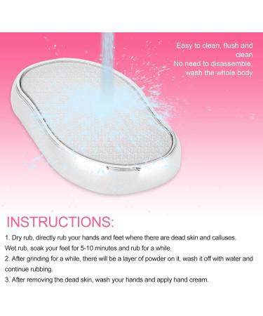 Glass Foot File Foot Rasp Hard Skin Remover Exfoliating Callus Dead Skin Remover Pedicure Tool for Nail Grooming and Styling - Buy Online on GoSupps.com