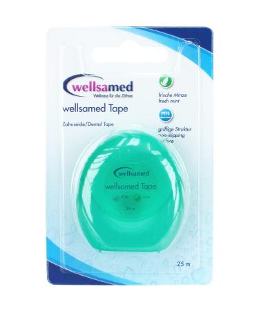 wellsamed dental floss tape tape mint dental tape mint dental floss mint flavor (25m)