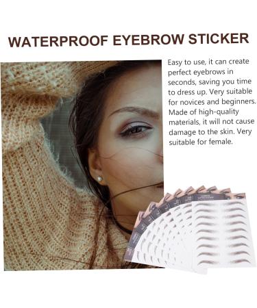  Didiseaon Didiseaon 9 Sheets Eco Imitation Eyebrow Stickers for eyebrow makeup grooming shaping and styling. Eyebrow stickers eyebrow tattoos gel stickers. - Buy Online on GoSupps.com