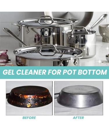 Magic Gel Cleaner for Pots and Pans Black Pot Bottom Cleaning Gel Professional Gel Cleaner for Pot Bottom Cleaner for Bottom of Pots and Pans Stainless Steel Cleaner (6Pcs) - Buy Online on GoSupps.com