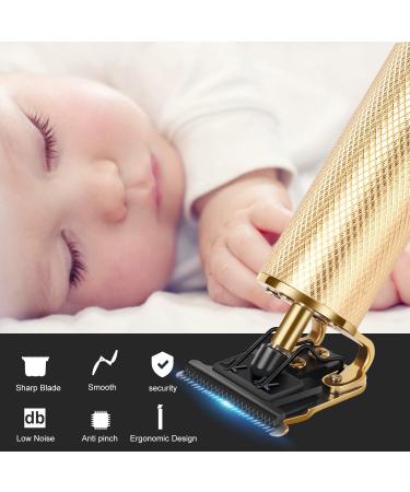 XASMA Professional Hair Clippers for Mens Zero Gapped Cordless Hair Trimmer Professional Haircut & Grooming Kit for Men Rechargeable LED Display (Gold) - Buy Online on GoSupps.com