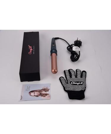32mm Professional Ceramic Curling Wand for Long Beach Waves - Adjustable Temperature, Dual Voltage - Rose Gold - Buy Online on GoSupps.com