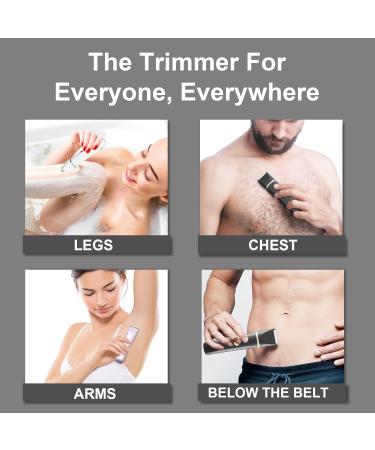 AREYZIN Bikini Trimmer for Women - Painless 3-in-1 Electric Razor & Personal Shaver Kits with USB Recharge Dock Replaceable Ceramic Blades IPX7 Waterproof - Purple - Buy Online on GoSupps.com
