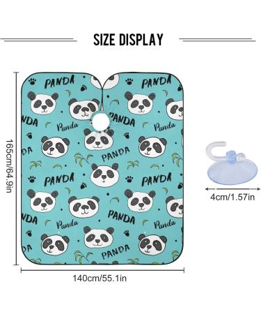 Shop Waterproof Barber Cape - Cute Panda Bear & Cheetah Haircut Bib for Men & Women | Unisex Hair Cutting Cape - Buy Online on GoSupps.com