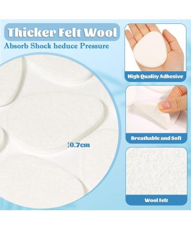 Shynek 55Pcs Metatarsal Foot Pads - 1/4 Thick Adhesive Cushions for Women & Men | Pain Relief for Forefoot & Plantar Fasciitis - White - Buy Online on GoSupps.com