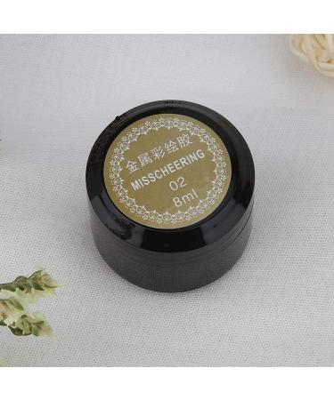Nail Painted Gel - 8ml / Bottle Nail Painted Gel Metallic Nail Art UV Varnish Lacquer(02-golden) - Buy Online on GoSupps.com