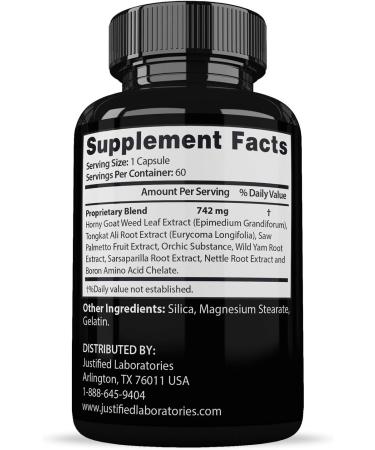 Savage Grow 742MG All Natural Advanced Men's Health Formula 60 Capsules - Buy Online on GoSupps.com