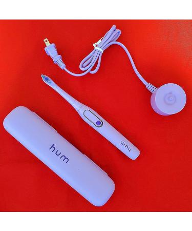 hum by Colgate Smart Electric Toothbrush Kit - Rechargeable Sonic Toothbrush with Travel Case, Purple - Includes 1 Refill Head - Buy Online on GoSupps.com