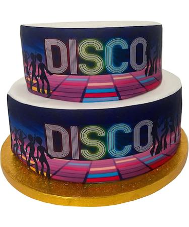 A4 Edible Decor Icing Sheet DISCO Border Edible Cake Topper Decoration - Buy Online on GoSupps.com