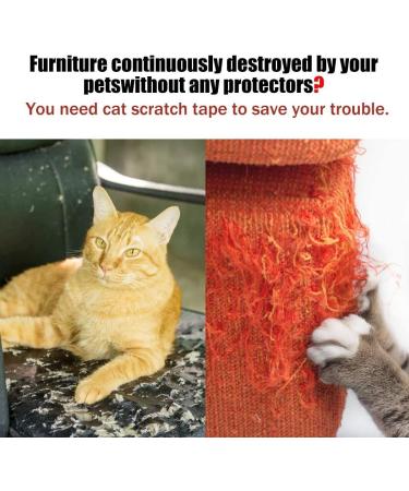Petslucent Cat Scratch Furniture Protector Tape - 4''x 30 Yards Green | Double Sided Clear Sticky Paws Guards for Carpet, Sofa, Couch, Door - Anti Scratch Deterrent Training Tape - Buy Online on GoSupps.com
