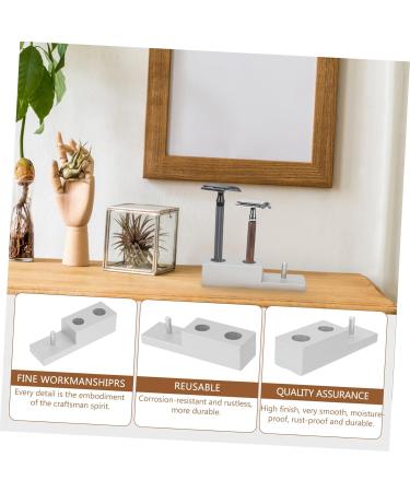 Angoily 3-Pack Razor Holder Stand Organizer - Bathroom Storage for Razors | Zinc Alloy Shaver Tool Holder - Buy Online on GoSupps.com