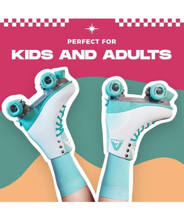 APOLLO Roller Skates for Women and Girls - Adjustable High Heel Quad Skates - Disco Funky Rollerskates - Size S/J12-2 - Buy Online on GoSupps.com
