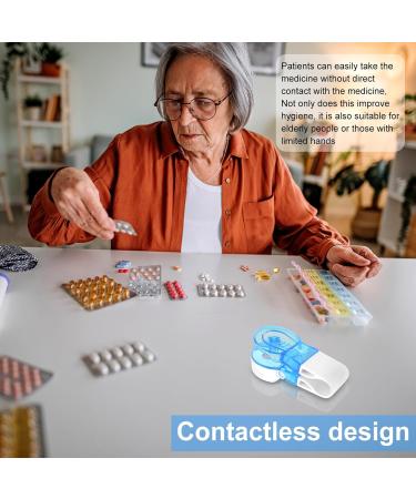 Txkrhwa 4Pcs Portable Pill Taker & Blister Pack Opener | Easy Remove Tool for Seniors & Disabled | Reusable Pill Box Gadgets - Buy Online on GoSupps.com