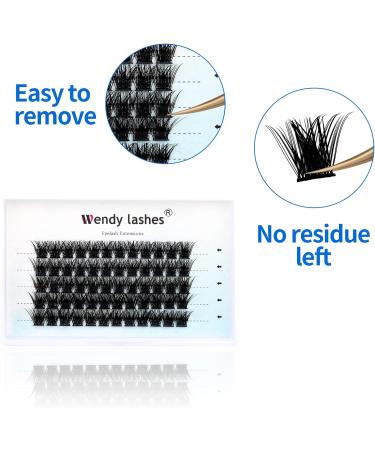 D Curl Cluster Lashes 16mm - Reusable Soft Individual Eyelash Extensions - Wispy 0.07mm Wide Stem Clusters (FD-B-0.07-D-16) - Buy Online on GoSupps.com