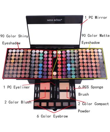CHSEEO Makeup Gift Set | Complete Cosmetic Makeup Palettes & Case for Face Eyes and Lips - Perfect for International Shipping - Buy Online on GoSupps.com