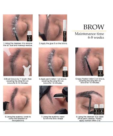 Lash Lift Kit & Brow Lamination Kit 2 in 1 Lash & Eyebrow Perm Kit with Brow Brush Semi-Permanent DIY Perm Kit for Lashes Brows for Home DIY Salon Result Lasts 6-8 Weeks #4 - Buy Online on GoSupps.com
