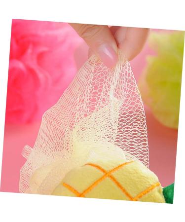 Angoily 6 Pcs Mesh Bath Sponge Set - Exfoliating Loofah Mitts & Body Poufs for Spa Quality Clean | Ideal for Beach & Bath - Buy Online on GoSupps.com