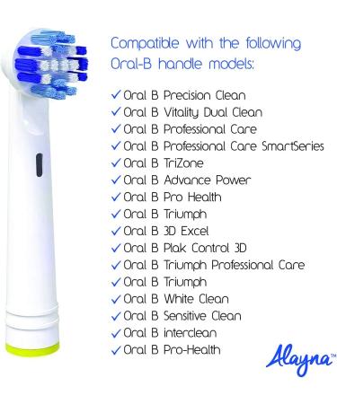 8 Pack Replacement Toothbrush Heads for Oral B Braun Electric Toothbrushes - Compatible with Oral B 7000, Pro 1000, 3000, 500, 8000, 9600 - Precision Refills - 8 Count - Buy Online on GoSupps.com