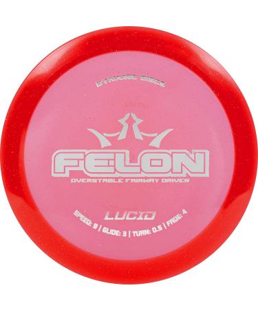 Dynamic Disc Lucid Felon Disc Golf Driver | Frisbee Golf Disc | Overstable Fairway Driver | Predictable Flights | Stamp Color Will Vary
