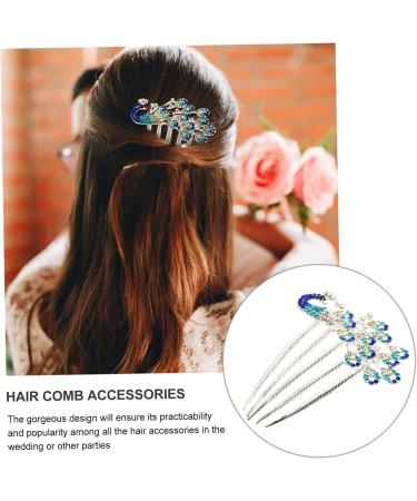 Angoily Diamond Phoenix Hair Comb Bridesmaid Hair Comb Flower Hair Pins Bridal Headpiece Winter Party Hair Comb Flower Hair Comb Rhinestone Wedding Hair Clip Pearl Miss Rhinestones Crystal - Buy Online on GoSupps.com