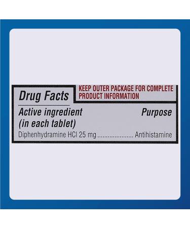 MAJOR Banophen Diphenhydramine HCI 25 mg Minitabs - Temporary Relief from The Symptoms of Hay Fever and Upper Respiratory Allergies - Antihistamine - Allergy Medicine - 24 Count (3 Pack) - Buy Online on GoSupps.com