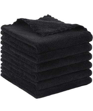 SUNLAND Microfiber Washcloth Reusable Makeup Remover Facial Cleansing Black 1pc (6pack) - Buy Online on GoSupps.com