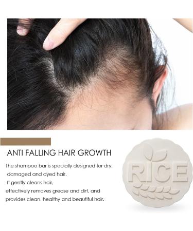  Pemarlis 100g Rice Shampoo Bar Shampoo Bar Natural Rice Soap For Thinning Hair And Hair Loss Effectively Promotes Hair Growth - Buy Online on GoSupps.com