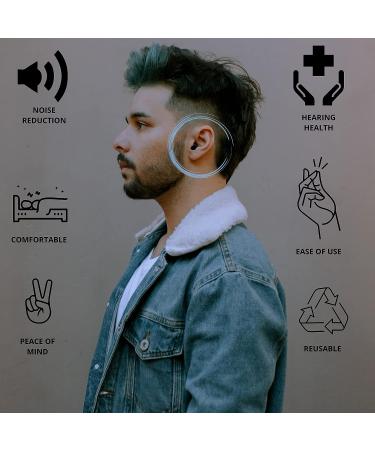Quisonic Silicone Noise Reduction Ear Plugs - 30dB Reusable Earplugs for Sleep, Concerts, Travel and Flights - 2 Pair - Buy Online on GoSupps.com