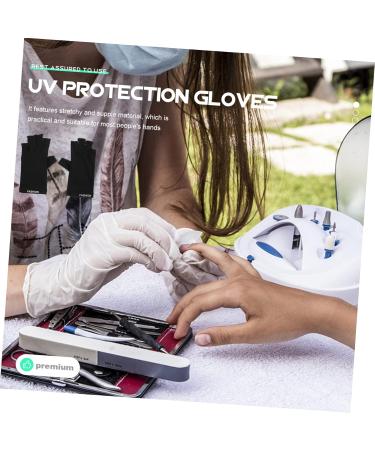POPETPOP 1 Pair nail protection gloves UV gloves guantes para el sol de mujer UV manicure gloves protective gloves gloves Salon Nail Art Tools protective gear Fingerless Miss Nylon - Buy Online on GoSupps.com