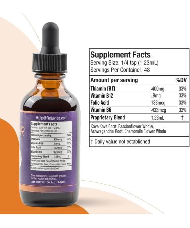 Rejuvica Health Zenapin IR - Advanced Mood Support Supplement - Kava Kava Ashwagandha Passionflower Chamomile B-Vitamins & More 2 Fl Oz (Pack of 3) - Buy Online on GoSupps.com