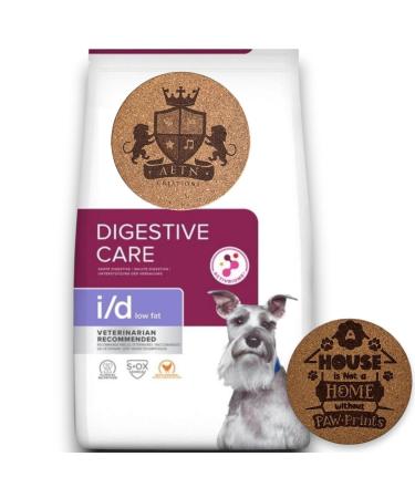 AETN Creations I/D Low Fat Digestive Care Diet Canine Chicken Flavour 1.5kg for Healthy Digestion and Weight Management with AETN Jerky Treat