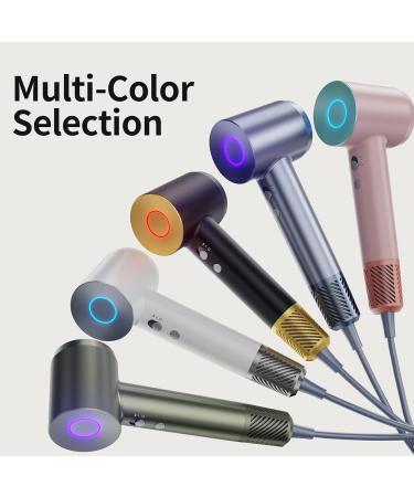 1400W Upgrade Hair Dryer - Negative Ion Brushless Motor Fast Drying 4 Settings Low Noise - Ideal for Home & Travel - Green - Buy Online on GoSupps.com