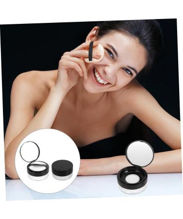 FOMIYES 2pcs Elastic Mesh Loose Powder Box Empty Powder Case Body Powder Puff Powder Puff Pad DIY Abs 1 g (Pack of 1) Black - Buy Online on GoSupps.com