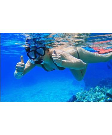 Panoramic HD Snorkel Diving Mask | Anti-Fog Scuba Goggles for Adults & Youth - A-Black Red - Buy Online on GoSupps.com